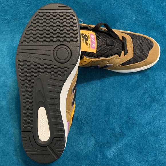 New Balance All Coasts AM574 Court (Brown/Black) Men's Skate Shoes AM574SEK 2E - Picture 4 of 6